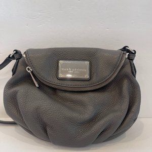 Marc Jacobs Natasha Style Mini Croosbody Gray Pebbled Leather